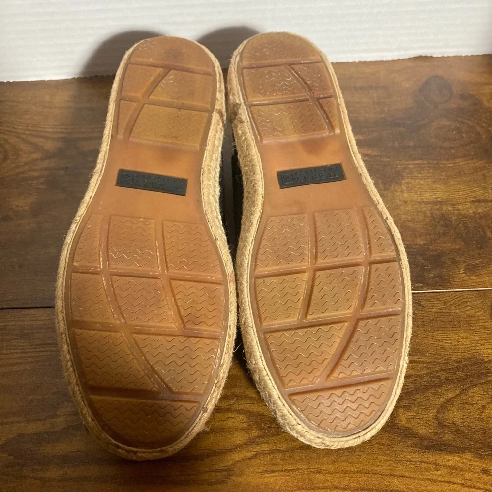 Sperry Top-Sider Womens Black Canvas Espadrille Boat Shoes‎ 9835117 Size 6.5M